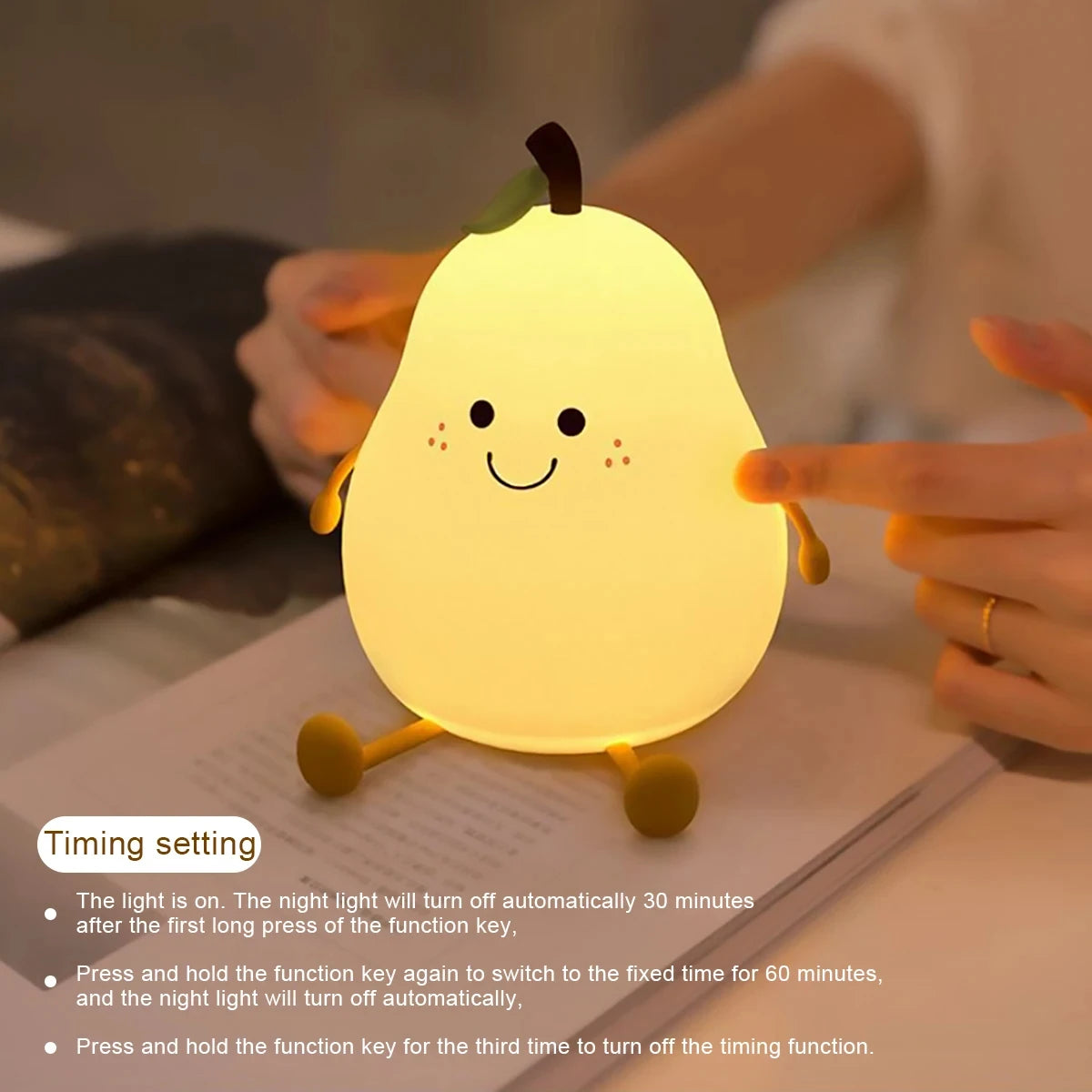 Cute Fruit LED Night Light - Lumi'Mignon