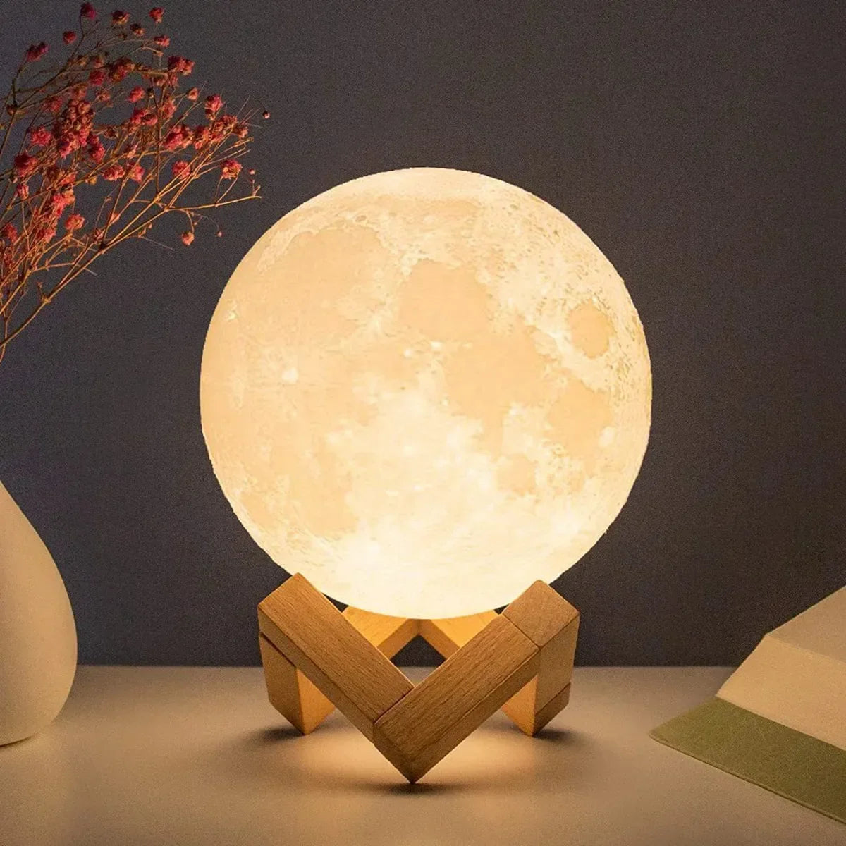 LED Moon Lamp – Magical Ambience for Bedroom