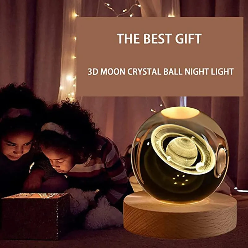 GalaxyGlow Crystal Night Light