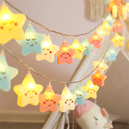 Cloud & Star LED String Light - Lumi'Mignon