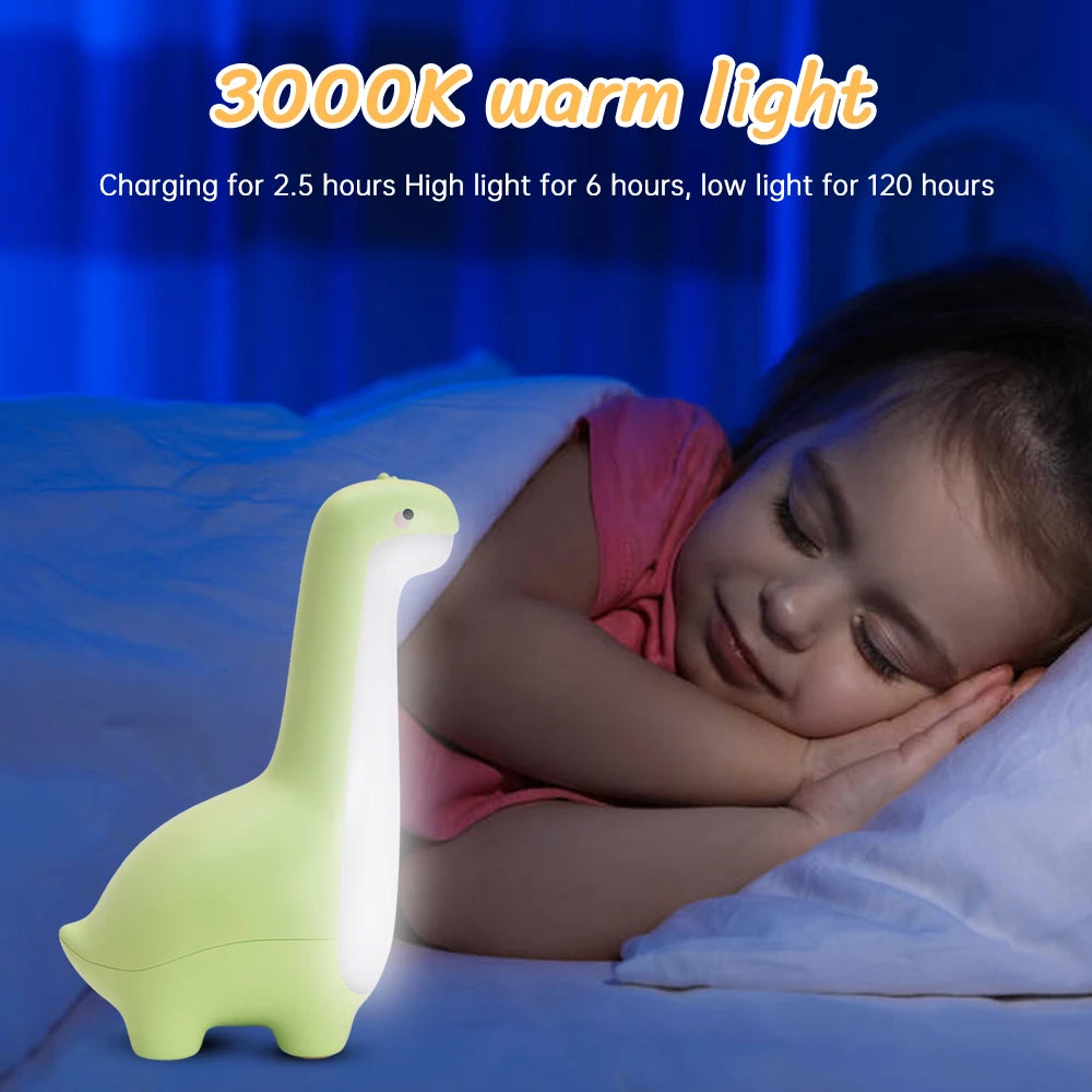 Long Neck Dinosaur Night Light - Lumi'Mignon