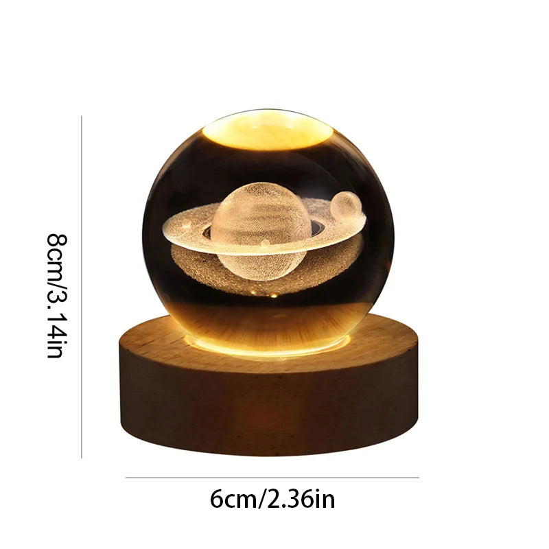 GalaxyGlow Crystal Night Light