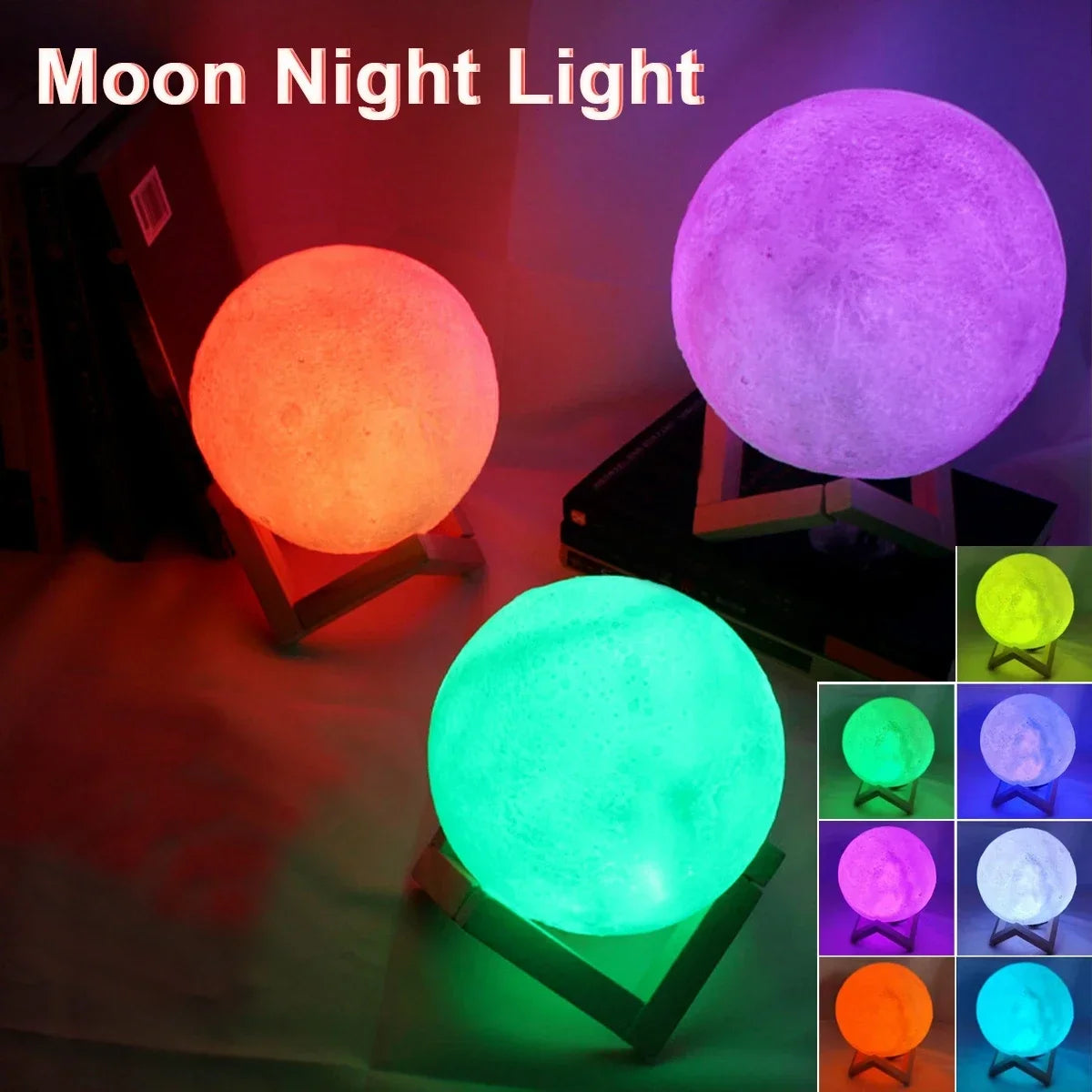 LED Moon Lamp – Magical Ambience for Bedroom