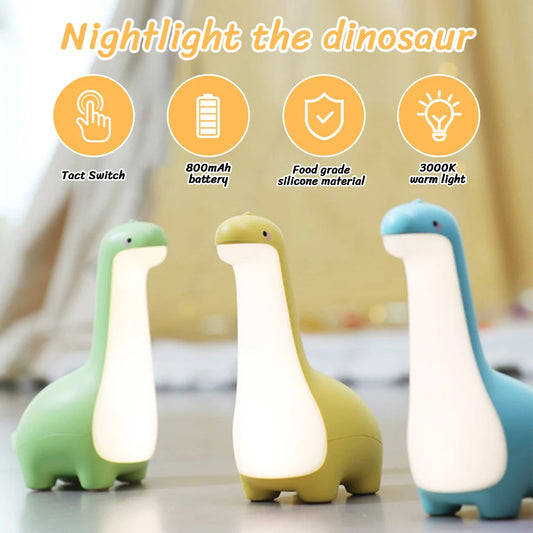 Long Neck Dinosaur Night Light - Lumi'Mignon