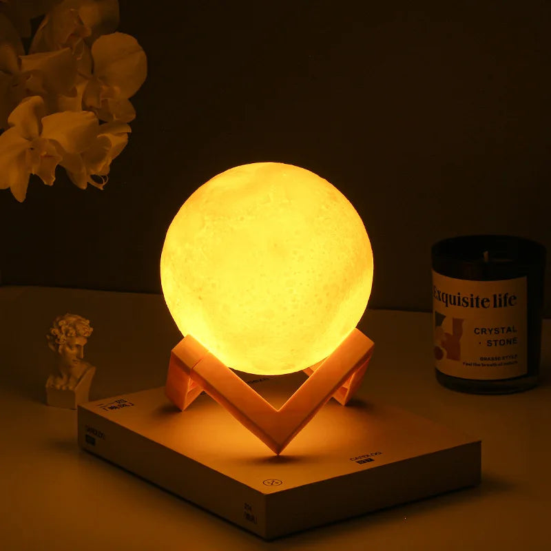 LED Moon Lamp – Magical Ambience for Bedroom